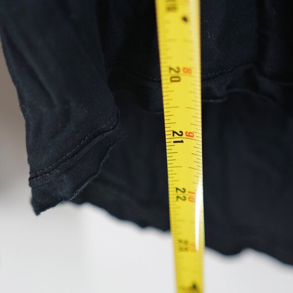 We The Free Black Long Sleeve V-Neck Shirt Womens Size Small Viscose - Picture 6 of 7